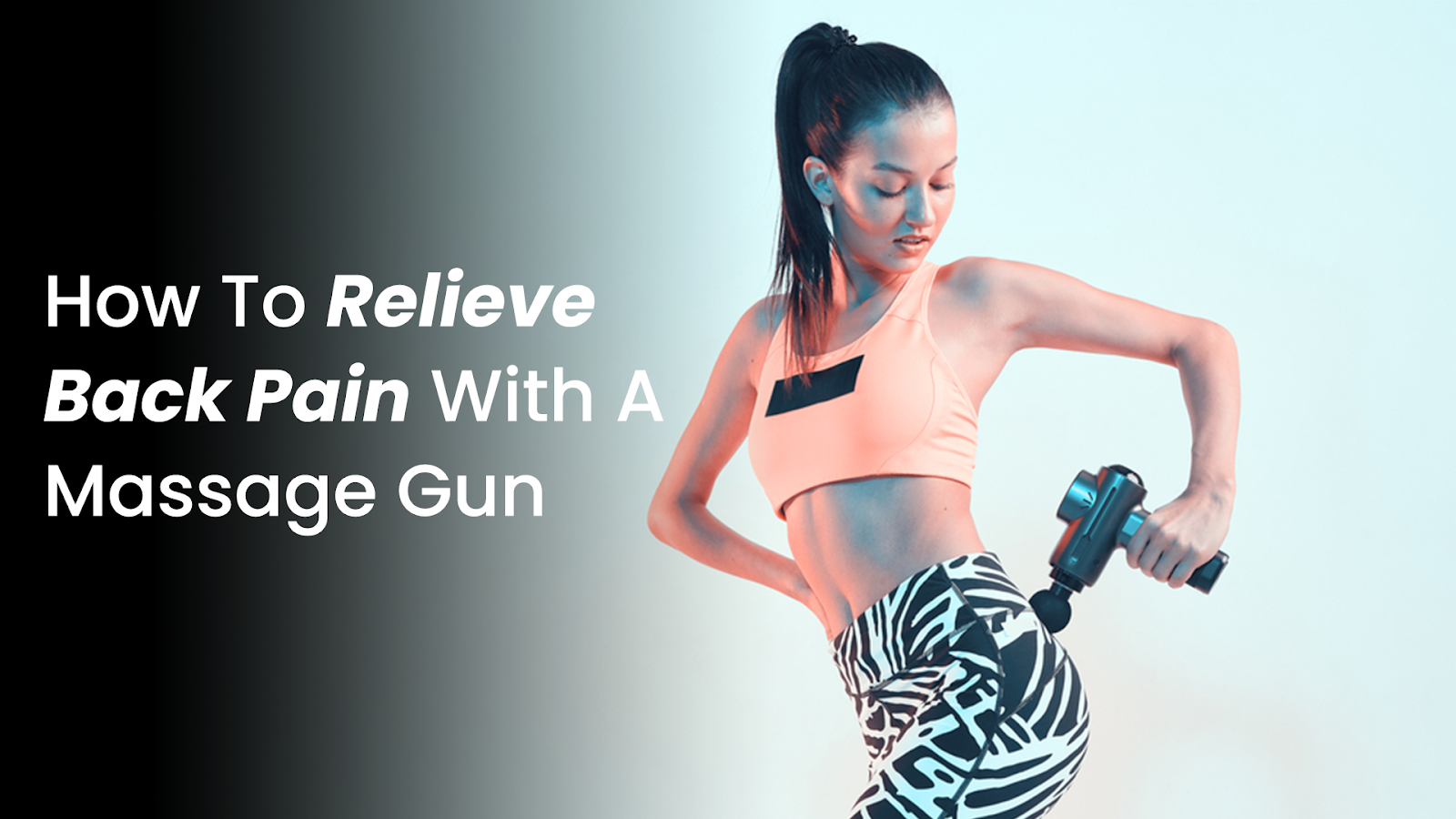 How to massage relax back muscle group with massage gun - SoonPam